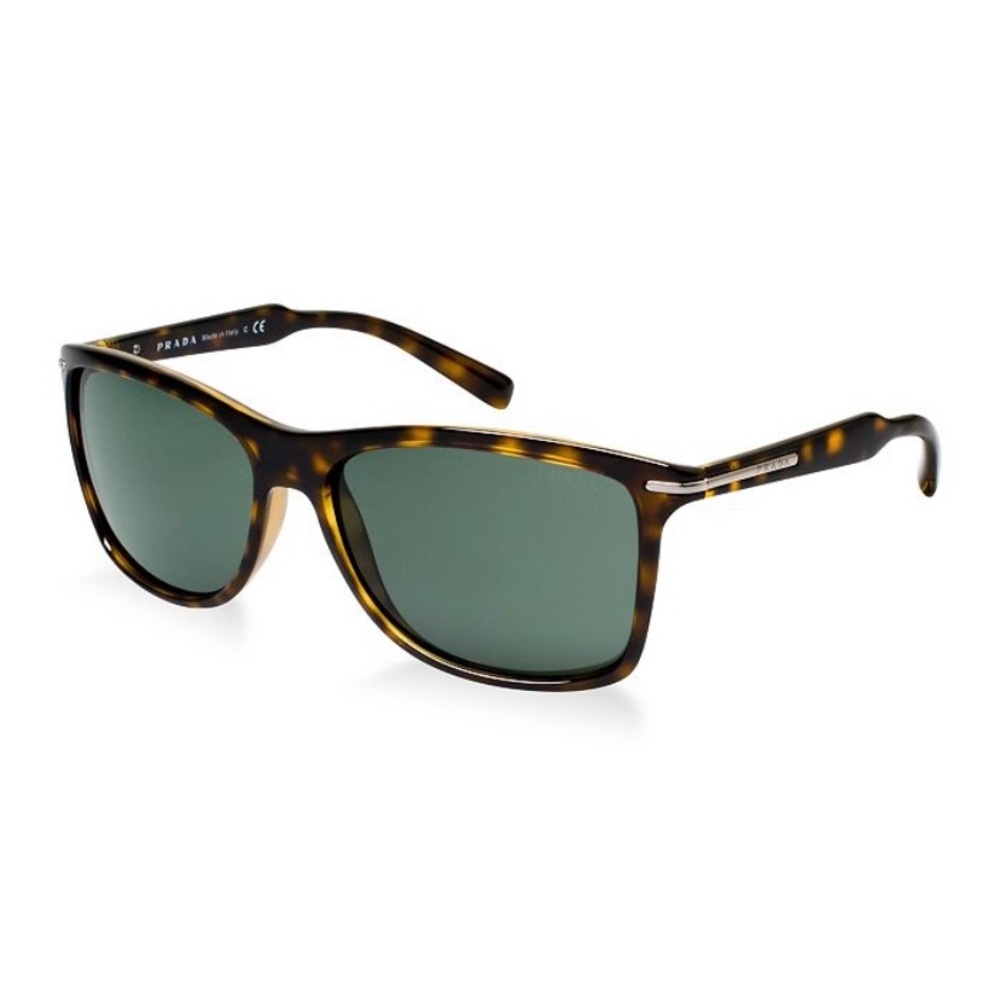 PRADA PR 18WS Sunglasses Tortoise/Green